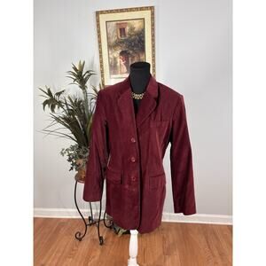Boutique Europa Blazer 100% Cotton 10 Lined Long Sleeve Mob Wife Office Siren